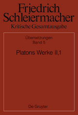 Platons Werke II,1, Berlin 1805. 1818 - 