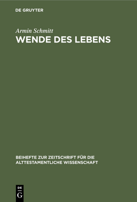 Wende des Lebens - Armin Schmitt