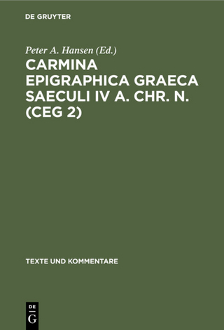 Carmina Epigraphica Graeca Saeculi IV a. Chr. n. (CEG 2)