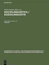 Sociolinguistics / Soziolinguistik. Volume 1