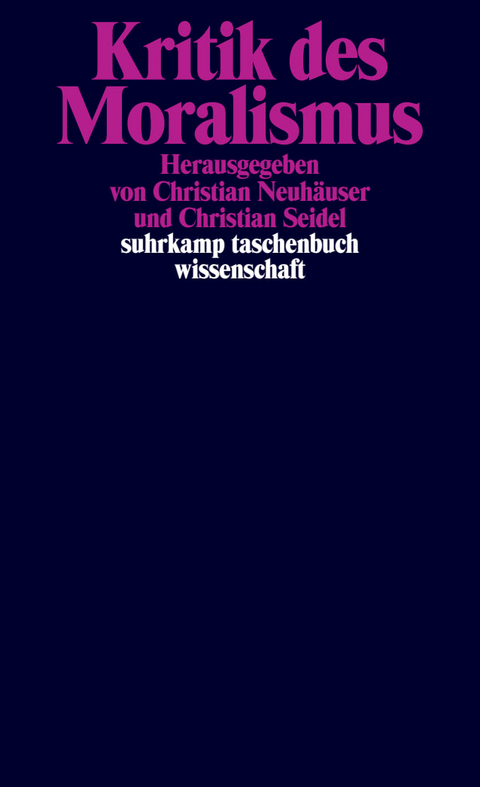 Kritik des Moralismus - 