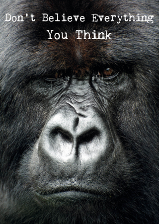 Weisheits-Postkarte 30: Don´t Believe Everything You Think