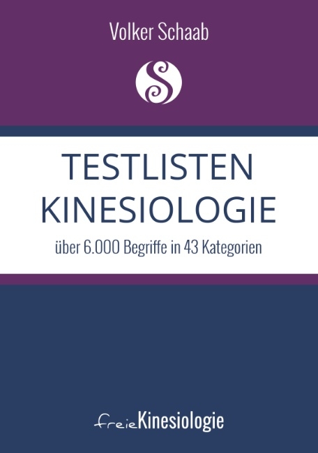 Testlisten Kinesiologie - Volker Schaab
