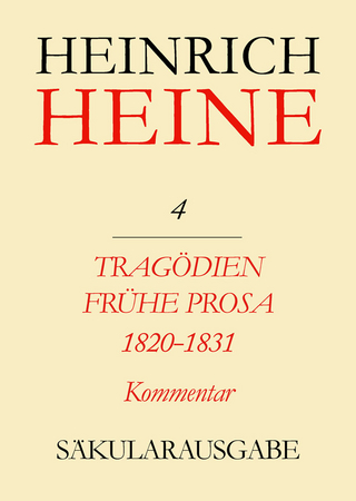Tragödien. Frühe Prosa 1820-1831. Kommentar