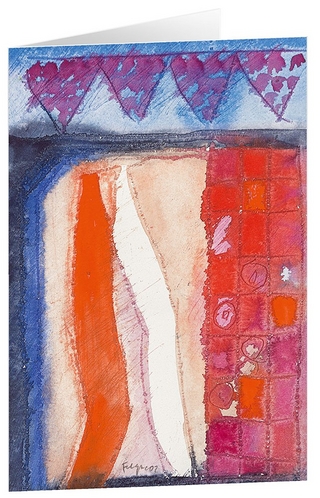 Festtag - Kunst-Faltkarten ohne Text (5 Stück)