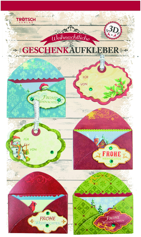 Weihnachtliche Geschenkaufkleber