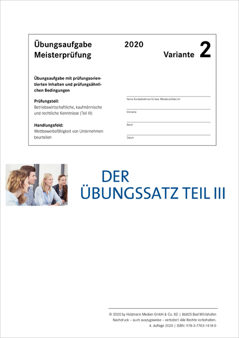 Der &Uuml;bungssatz Teil III - Variante 2 - Dr. Lothar Semper, Bernhard Gress