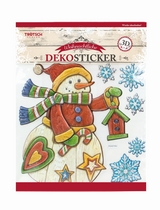 Weihnachtlicher Dekosticker in Holzoptik