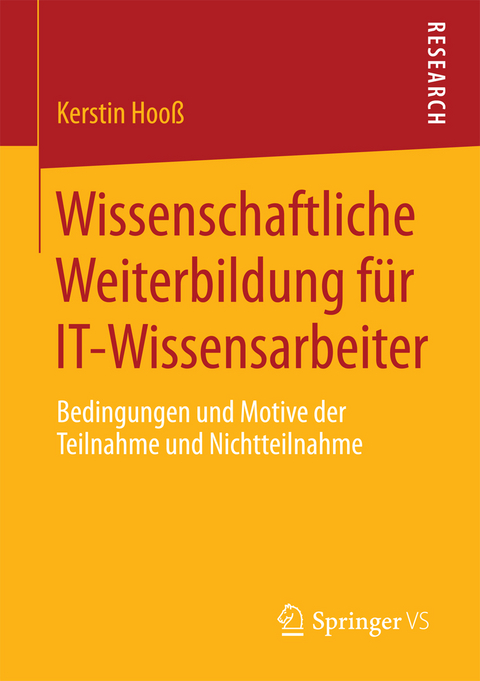 Wissenschaftliche Weiterbildung f&uuml;r IT-Wissensarbeiter - Kerstin Hoo&szlig;