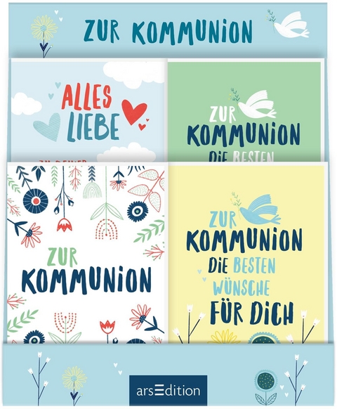 Display Gru&szlig;karten zur Kommunion