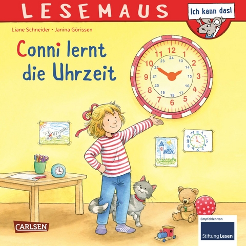 LESEMAUS 190: Conni lernt die Uhrzeit - Liane Schneider