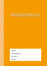 Klassenbuch "Standard", Umschlagfarbe: orange