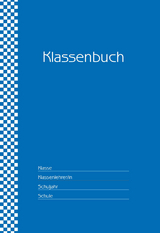 Klassenbuch "Standard", Umschlagfarbe: blau