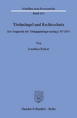 Titelm&auml;ngel und Rechtsschutz. - Jonathan Reiner