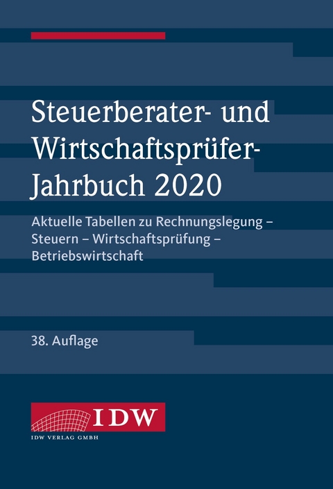 Steuerberater- und Wirtschaftspr&uuml;fer-Jahrbuch 2020