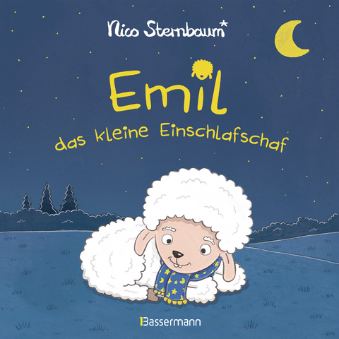 Emil das kleine Einschlafschaf. Eine Gutenachtgeschichte zum Vorlesen und Betrachten. Pappbilderbuch ab 18 Monaten. Vom Autor von "Sch&uuml;ttel den Apfelbaum" - Nico Sternbaum