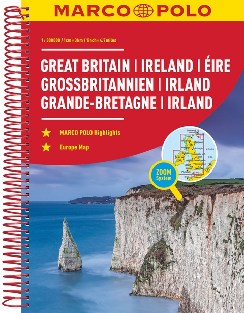MARCO POLO Reiseatlas Gro&szlig;britannien, Irland 1:300.000