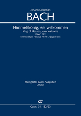Himmelsk&ouml;nig, sei willkommen (Klavierauszug) - Johann Sebastian Bach