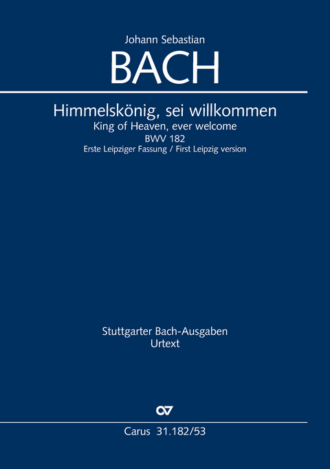 Himmelsk&ouml;nig, sei willkommen (Klavierauszug) - Johann Sebastian Bach