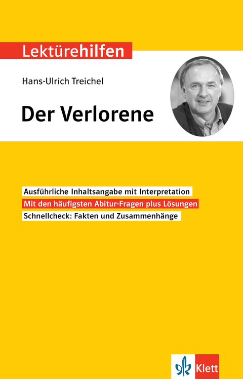 Klett Lekt&uuml;rehilfen Hans-Ulrich Treichel, Der Verlorene
