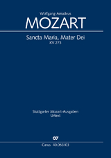 Sancta Maria, Mater Dei (Klavierauszug) - Wolfgang Amadeus Mozart