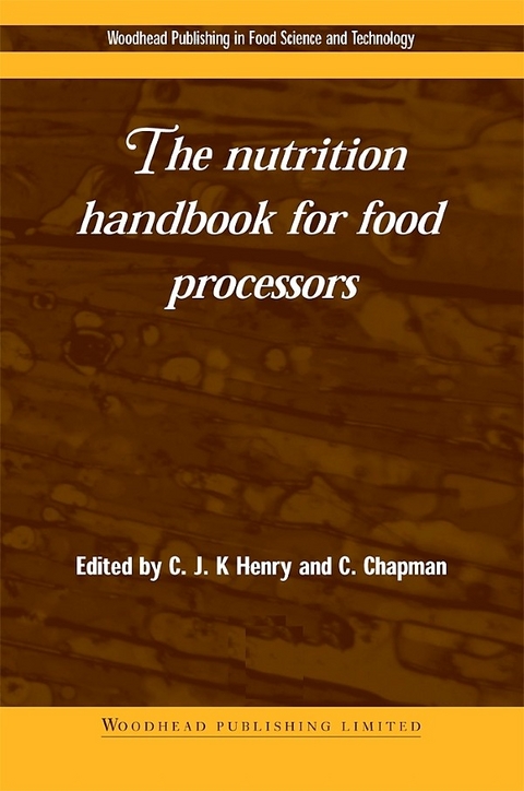 Nutrition Handbook for Food Processors - 