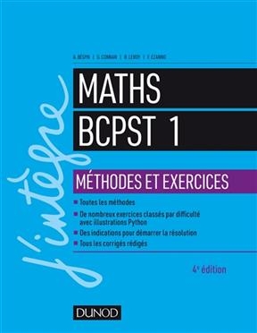Maths, BCPST 1 : méthodes et exercices