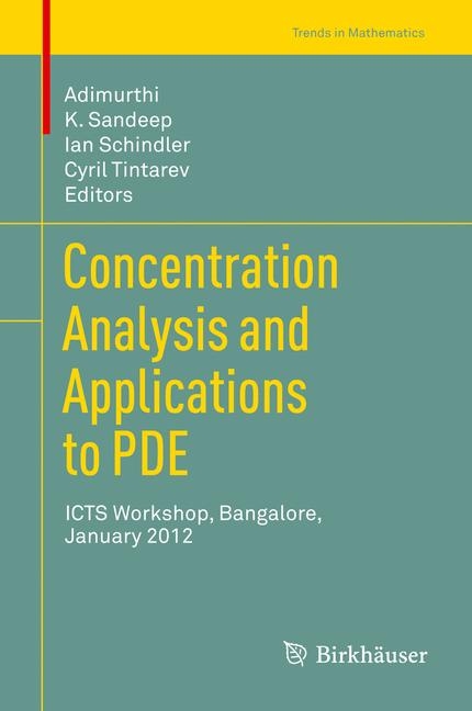 Concentration Analysis and Applications to PDE - 