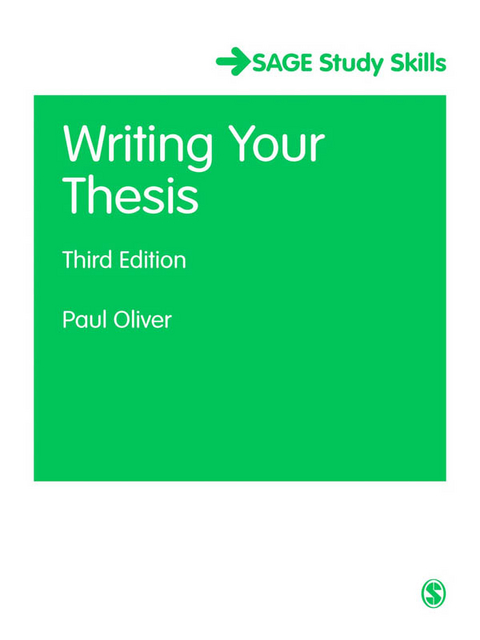 Writing Your Thesis - Paul Oliver