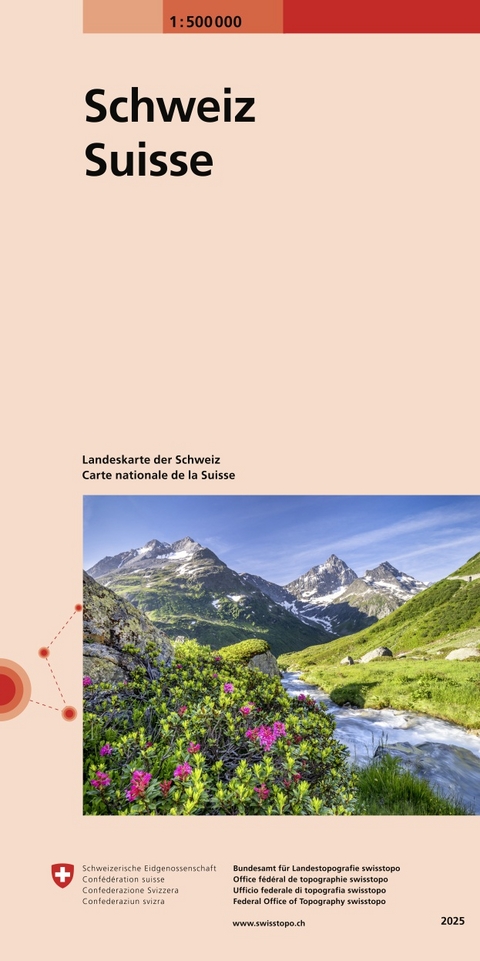 Landeskarte der Schweiz 1:500 000