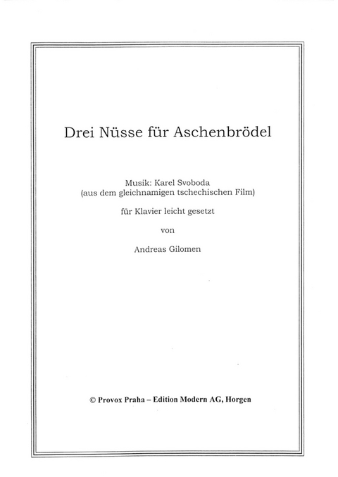 Drei N&uuml;sse f&uuml;r Aschenbr&ouml;del - Karel Svoboda