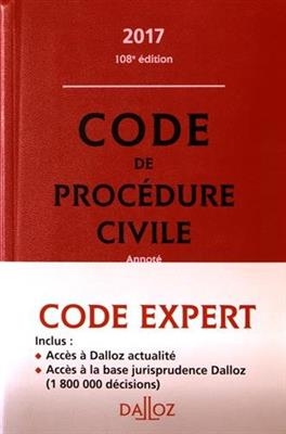 Code de proc&eacute;dure civile 2017