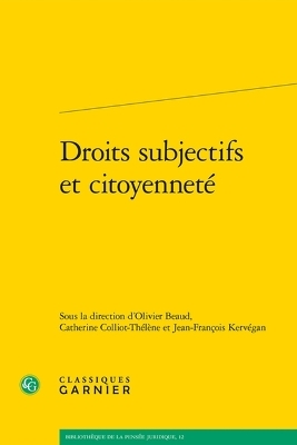 Droits Subjectifs Et Citoyennete