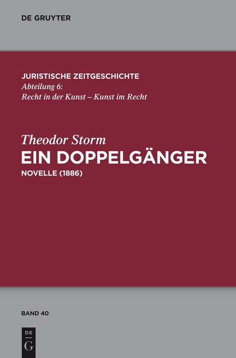Ein Doppelg&auml;nger - Theodor Storm