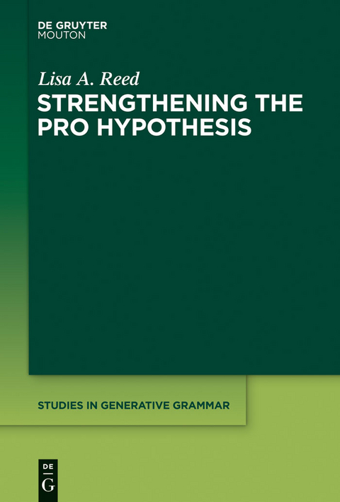 Strengthening the PRO Hypothesis - Lisa A. Reed