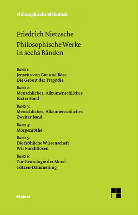 Philosophische Werke in sechs B&auml;nden - Friedrich Nietzsche