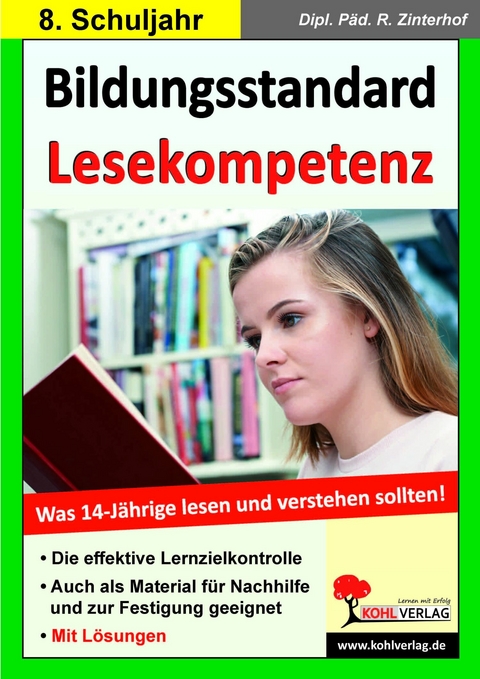 Bildungsstandard Lesekompetenz / Klasse 8 -  Reinhold Zinterhof