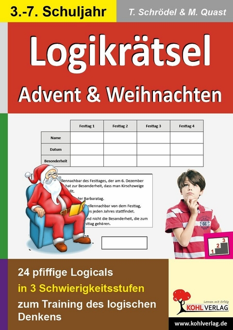 Logikrätsel Advent und Weihnachten -  Tim Schrödel,  Moritz Quast