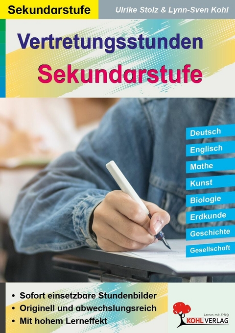 Vertretungsstunden Sekundarstufe -  Ulrike Stolz,  Lynn-Sven Kohl