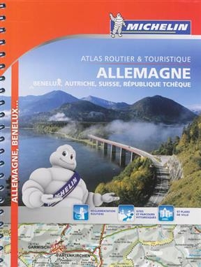 Allemagne, Benelux, Autriche, Suisse, R&eacute;publique tch&egrave;que : atlas routier et touristique -  Manufacture fran&ccedil;aise des pneumatiques Michelin