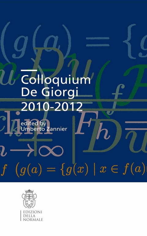 Colloquium De Giorgi 2010-2012 - 
