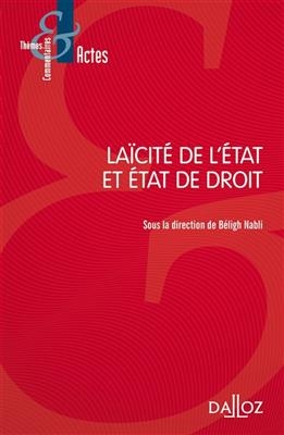 Laïcité de l'Etat et Etat de droit