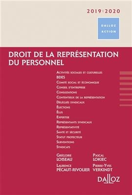 Droit de la repr&eacute;sentation du personnel : 2019-2020 - Gregoire Loiseau, Pascal Lokiec,  PECAUT-RIVOLI
