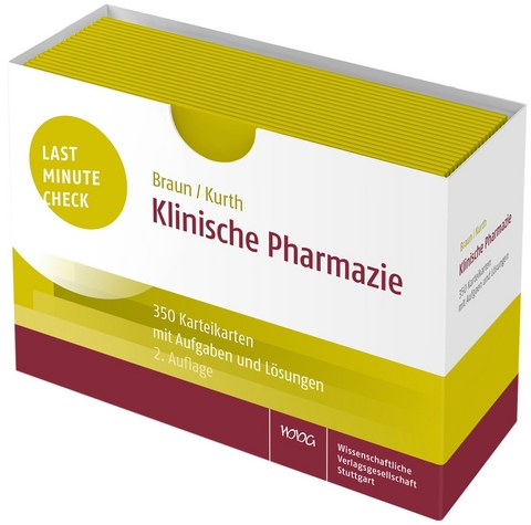 Last Minute Check - Klinische Pharmazie - Christina Braun, Verena Kurth