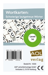 Wortkarten: Schwierige lautgetreue W&ouml;rter - Kristina Poncin