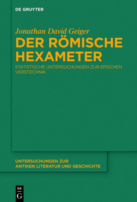Der r&ouml;mische Hexameter - Jonathan Geiger