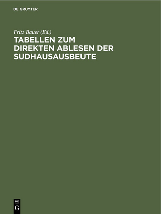 Tabellen zum direkten Ablesen der Sudhausausbeute