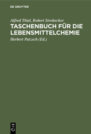 Taschenbuch für die Lebensmittelchemie