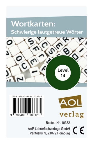 Wortkarten: Schwierige lautgetreue Wörter