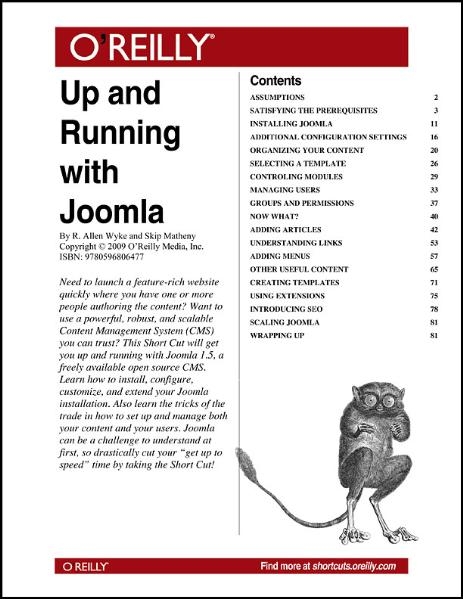 Up and Running with Joomla -  Skip Matheny,  R. Allen Wyke